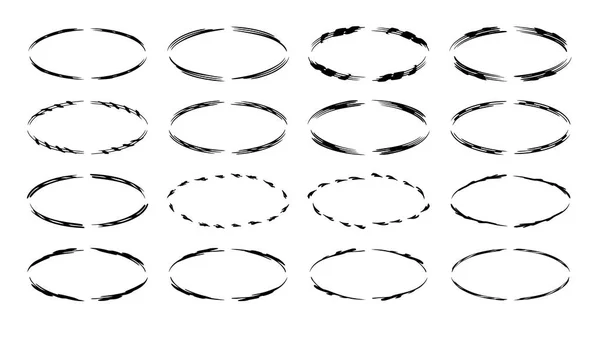 黒 empy グランジ フレームのセットです。ベクトル図. — ストックベクタ