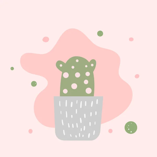 Conjunto de diseño de vectores de cactus doodle . — Vector de stock