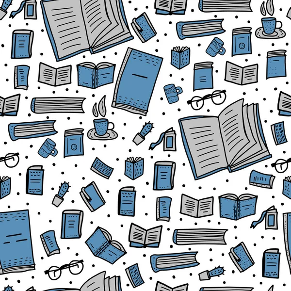 Vektör Dikişsiz desen kitap seti. 