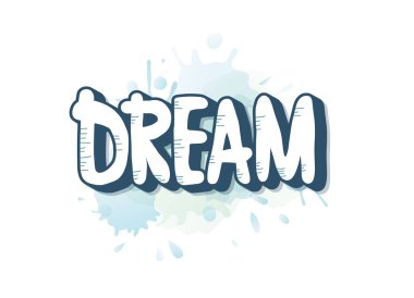 El yazısı vektör yazı hayal.