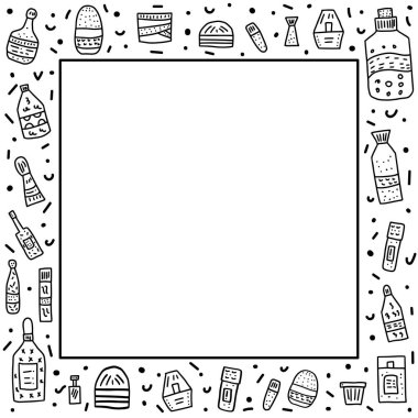 Güzellik seti sağlar. Vektör tasarlamak.