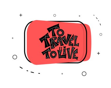 Alıntı vektörde doodle simgeler ile seyahat.