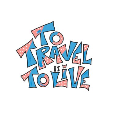 Alıntı vektörde doodle simgeler ile seyahat.