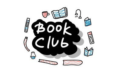 Kavramı kitap. Vektör çizim doodle tarzı.