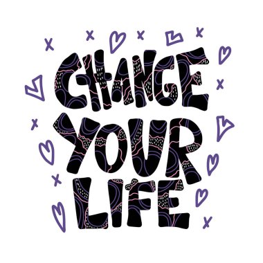 Yaşam vektör yazınızı değiştirin.