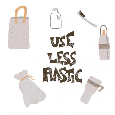 Metin ve sembolleriçeren plastik vektör kavramı yok