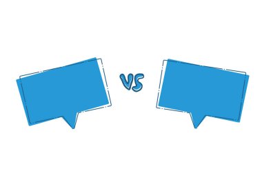 Karşı ekran vektör tasarımı. Metin için Vs kartı.