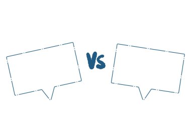 Karşı ekran vektör tasarımı. Metin için Vs kartı.