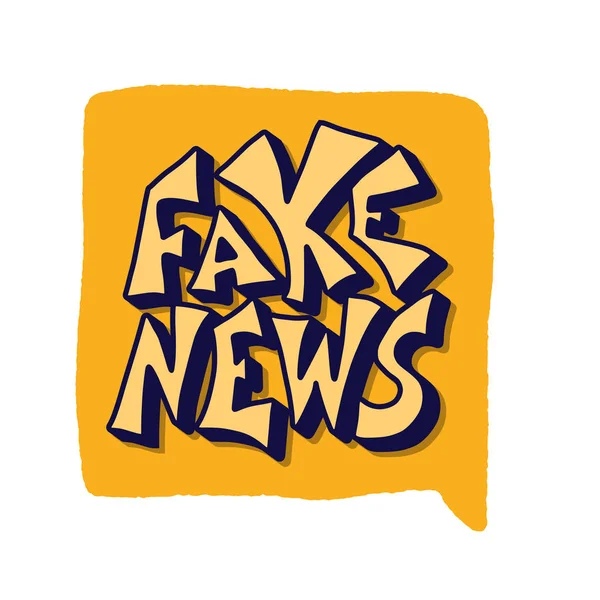 Fake news stylized quote. Vector stylized text. — Stock Vector