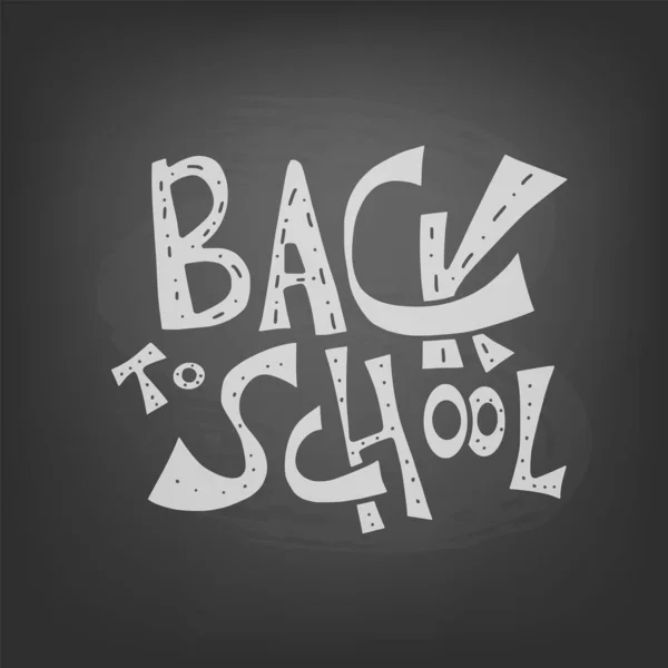 Back to school text for banner. Vector illustration. — Stock Vector