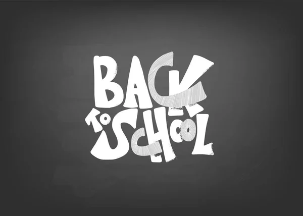 Back to school text for banner. Vector illustration. — Stock Vector