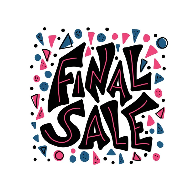 Final Sale stiliserad offert. Vektorkoncept text. — Stock vektor