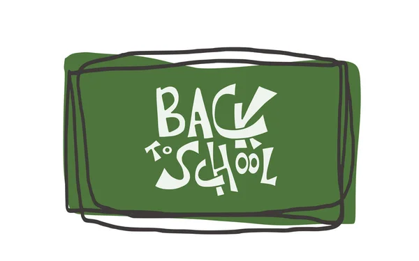 Back to school text for banner. Vector illustration. — Stock Vector