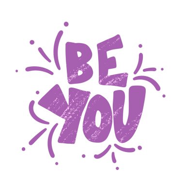 İfadeniz izole edilmiş olsun. Vektör metin illüstrasyonu.