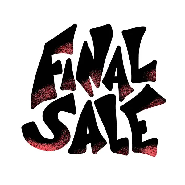 Final Sale stiliserad offert. Vektorkoncept text. — Stock vektor