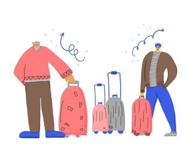 Göreceli harcama zaman birlikte Vektör düz tasarım