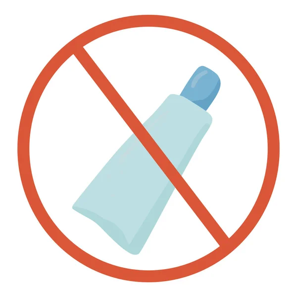 Plastic Symbol Forbidden Plastic Sign Vector Illustration — Stock Vector