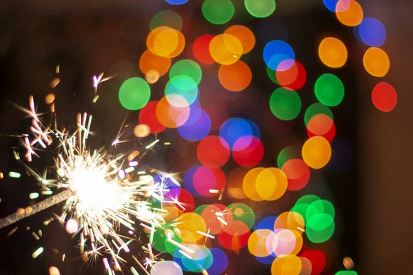 Bengal güzel bokeh, arka plan arka plan üzerinde ışıklar