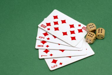 Nesneleri için casino kart poker kumar ve kumar zar, zar