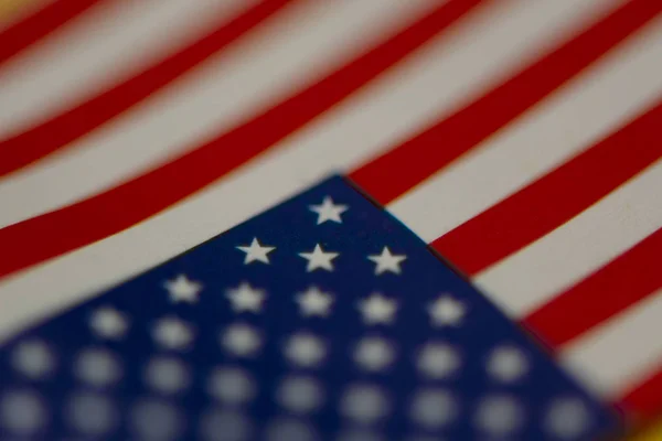 Bandeira do jornal dos Estados Unidos da América. macro — Fotografia de Stock