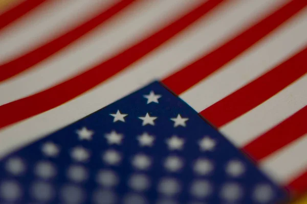 Vlag van de Verenigde Staten van Amerika-papier. macro — Stockfoto