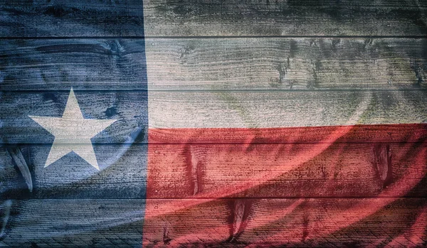 Texas Drapeau État Sur Texture Planche Bois Style Vintage Fond — Photo