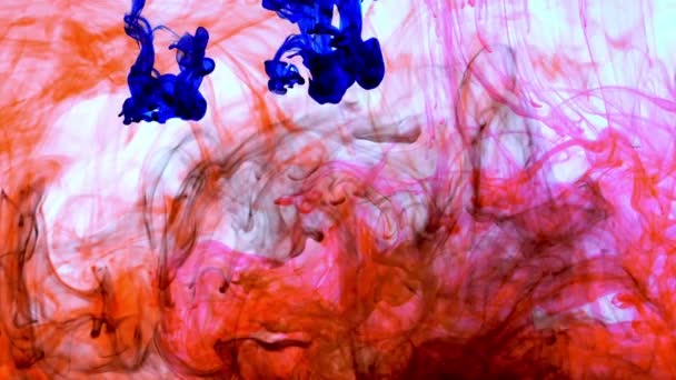 Abstrato Tinta Espalhe Fluxos Subaquático — Vídeo de Stock
