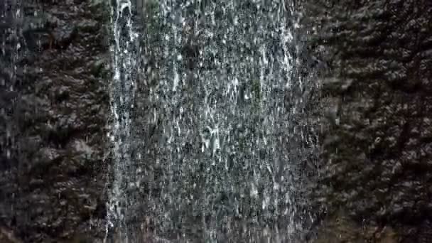 Водоспад Краплі Скелі Природі — стокове відео