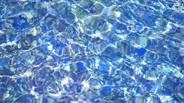 Wasserbecken Saubere Aqua Oberfläche — Stockvideo