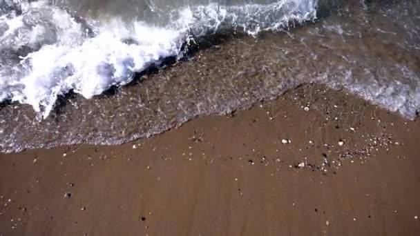 Ondas Costeiras Areia — Vídeo de Stock