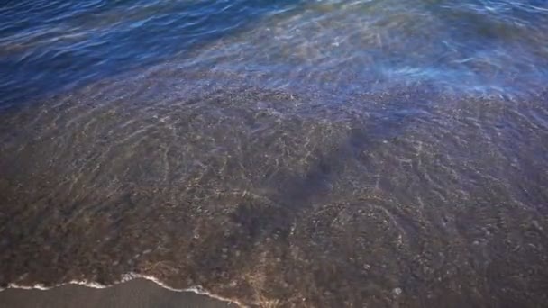 Ondas Beira Mar Areia — Vídeo de Stock