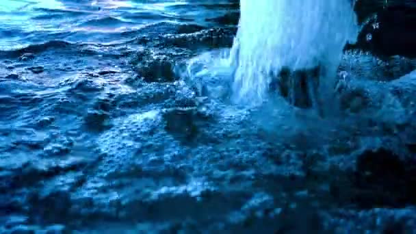 Chorros Fuente Piscina Agua Splash — Vídeo de stock