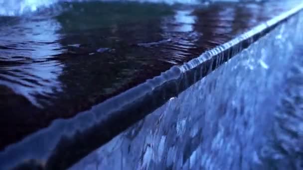 Écoulements Fontaine Piscine Eau Éclaboussure — Video