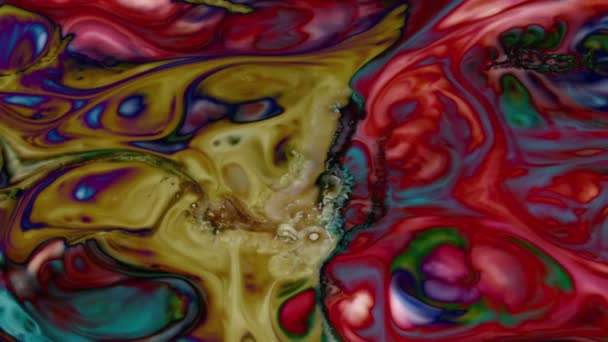 Abstracte Verf Inkt Verspreiding Random Movement — Stockvideo