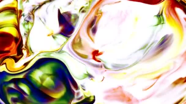 Turbulência Pintura Colorida Abstrata Explode — Vídeo de Stock