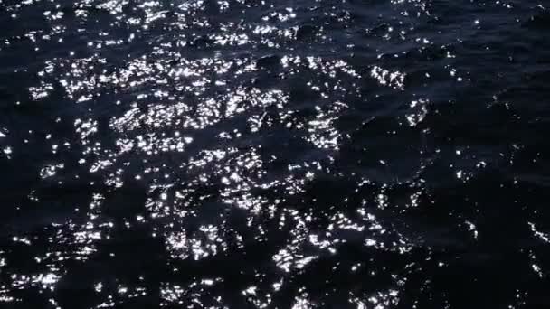 Guarda Onde Dal Traghetto Riflessi Del Mare — Video Stock