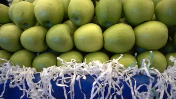 Manzana Verde Bazar — Vídeo de stock