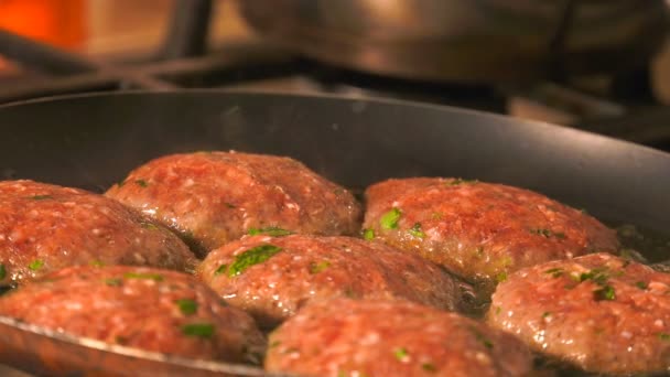 Meatball Turco Comida Deliciosa — Vídeo de stock
