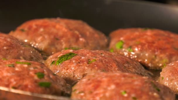 Turecki Meatball Jedzenie Pyszne — Wideo stockowe
