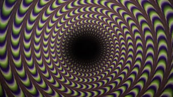 Hypnotized Spinning Roatation Imagine — Stock Video