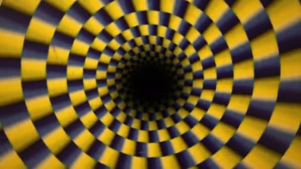 Hypnotiserad Spinning Roatation Och Föreställa Sig — Stockvideo