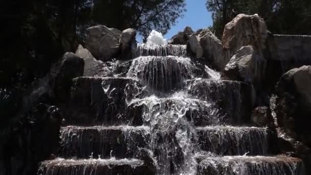 Νερό Πισίνας Και Ροή Νερού — Αρχείο Βίντεο