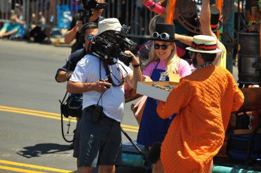 New York, Ny - 16 Haziran: İnsanlar katılmak 36 yıllık Mermaid Parade Coney Island 16 Haziran 2018 New York'ta. 