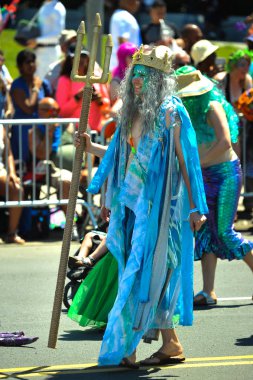 New York, Ny - 16 Haziran: İnsanlar katılmak 36 yıllık Mermaid Parade Coney Island 16 Haziran 2018 New York'ta. 