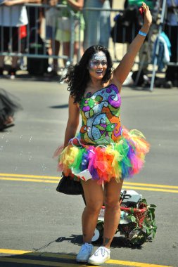 New York, Ny - 16 Haziran: İnsanlar katılmak 36 yıllık Mermaid Parade Coney Island 16 Haziran 2018 New York'ta. 