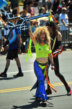 New York, Ny - 16 Haziran: İnsanlar katılmak 36 yıllık Mermaid Parade Coney Island 16 Haziran 2018 New York'ta. 