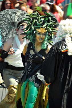 New York, Ny - 16 Haziran: İnsanlar katılmak 36 yıllık Mermaid Parade Coney Island 16 Haziran 2018 New York'ta. 