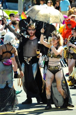 New York, Ny - 16 Haziran: İnsanlar katılmak 36 yıllık Mermaid Parade Coney Island 16 Haziran 2018 New York'ta. 