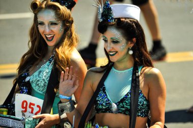 New York, Ny - 16 Haziran: İnsanlar katılmak 36 yıllık Mermaid Parade Coney Island 16 Haziran 2018 New York'ta. 