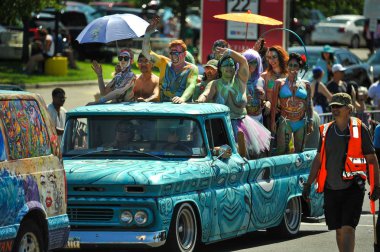 New York, Ny - 16 Haziran: İnsanlar katılmak 36 yıllık Mermaid Parade Coney Island 16 Haziran 2018 New York'ta. 
